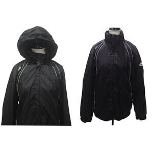Capelli Sport Black Rush Windbreaker Lightweight Training Jacket w. Hoodie